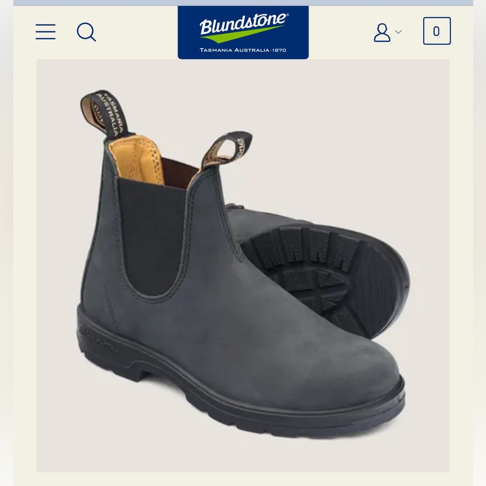 Brand New! Womens Rustic Black Blundstones - 36